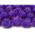 Pompony brokatowe PartyDeco 2cm Fioletowe, 20szt